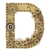 Steampunk letter d — Stock Photo © drizzd #6689061