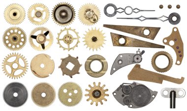 İzole cogwheels, dişli, ayarla