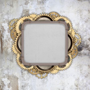 Vintage endüstriyel mekanik arka plan