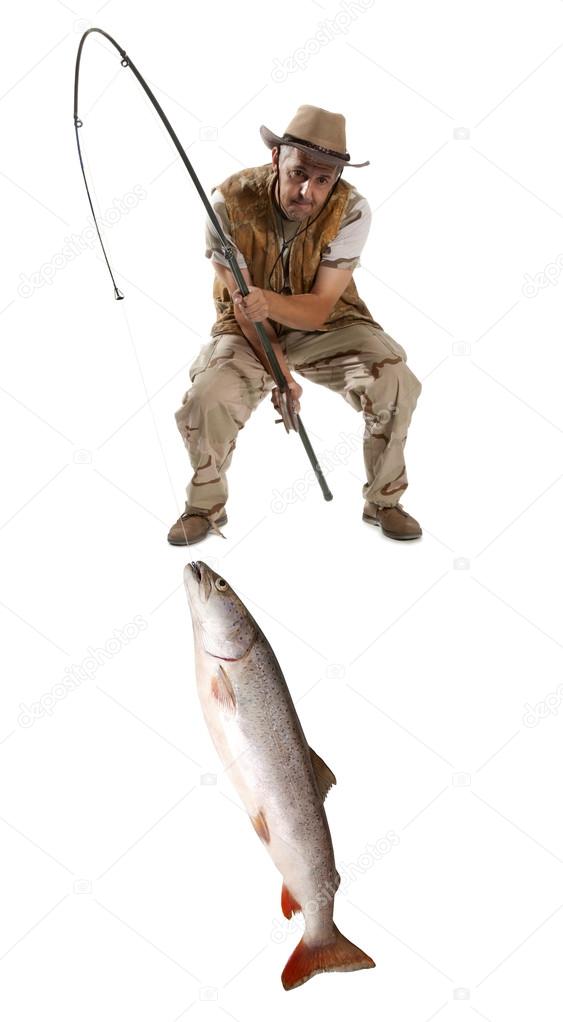 Fisherman with big fish