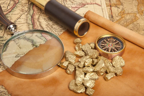 Koncepcja bryłki złota — Zdjęcie stockowe