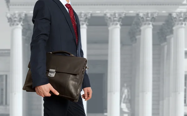 The lawyer with a briefcase — Stock Photo, Image