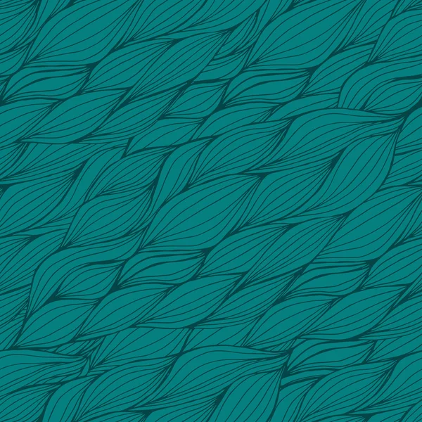 Vektor sömlös abstrakt handritade mönster med vågor — Stock vektor