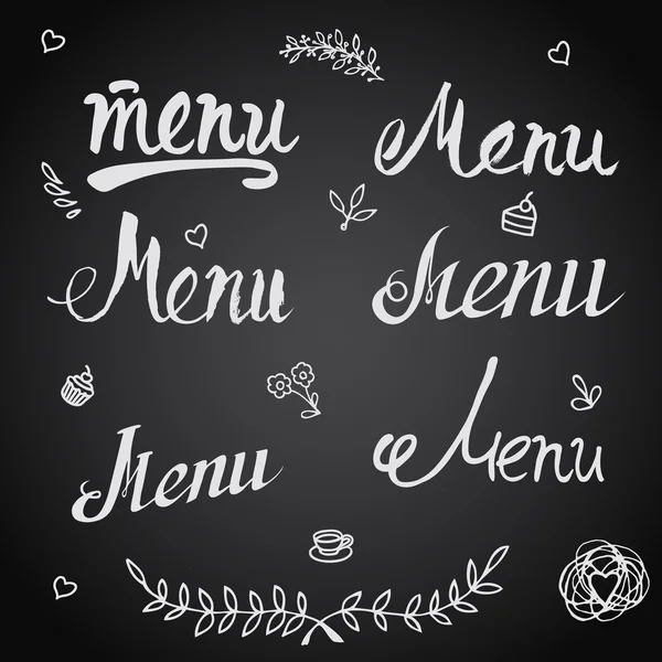 Eléments de design pour le menu — Image vectorielle