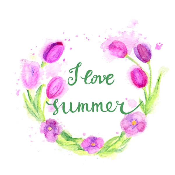 Jag älskar sommaren — Stock vektor
