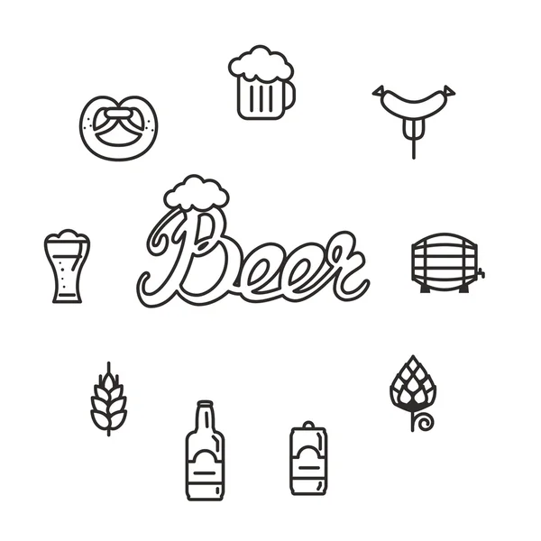 Bier — Stockvector