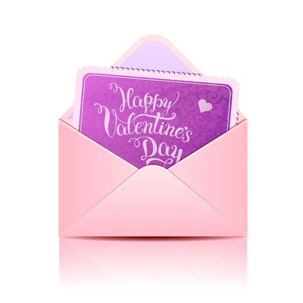 Original hand lettering "Happy Valentine's day". — Stock Vector