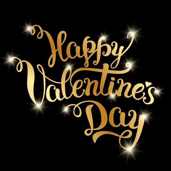 Originele hand belettering "Happy Valentine's Day". — Stockvector