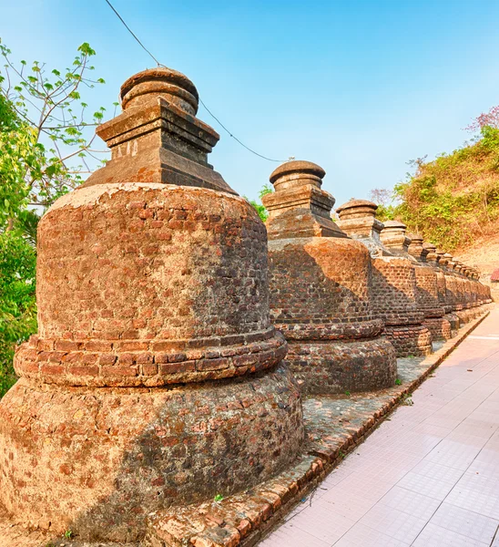 Shai-thaung templet i Mrauk U. Myanmar. — Stockfoto