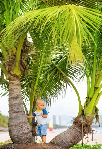 Bebê na praia — Fotografia de Stock