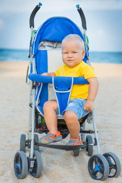 Baby in stroller — Stock Photo, Image