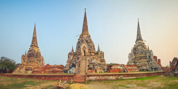 Wat Phra Si Sanphet. Panorama — Fotografia de Stock