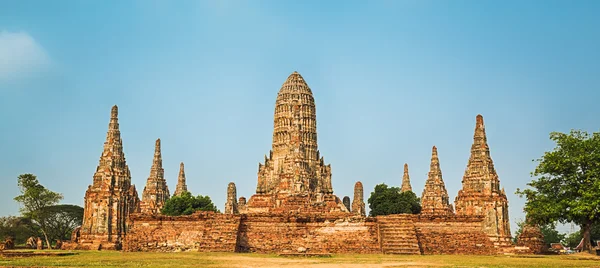 Wat Chaiwatthanaram. Panorama — Foto de Stock