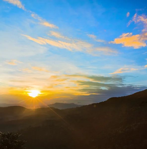 The Horton Plains. Sunrise — Stock Photo, Image