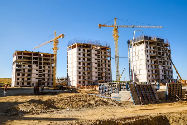 Panorama de um local de construção Fotos De Bancos De Imagens