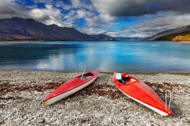 Wakatipu Lake, New Zealand clipart
