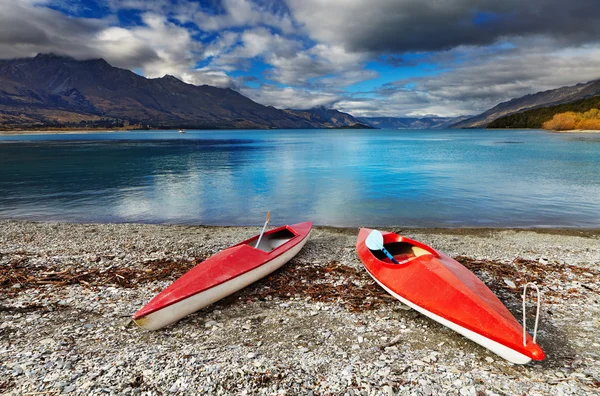 Jezioro Wakatipu, Nowa Zelandia — Zdjęcie stockowe