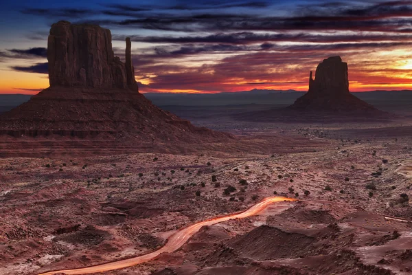 Monument valley sunrise — Stock Photo, Image
