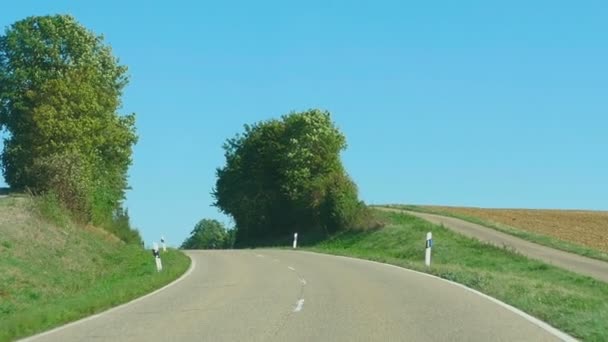 Country road in Germany — Stock Video