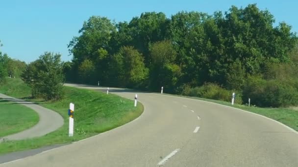 Landweg in Duitsland — Stockvideo
