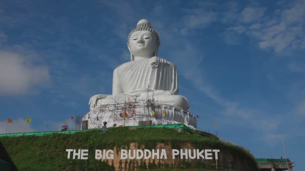 Wielki Budda pomnik, timelapse — Wideo stockowe