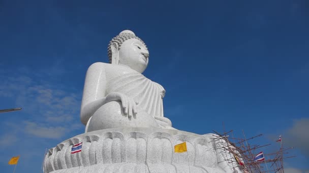 Wielki Budda pomnik, timelapse — Wideo stockowe