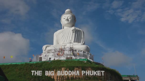 Grande monumento di Buddha — Video Stock