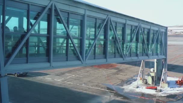 Flygplatsterminal — Stockvideo