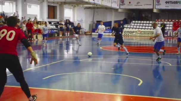 Durante um jogo de Futsal — Vídeo de Stock