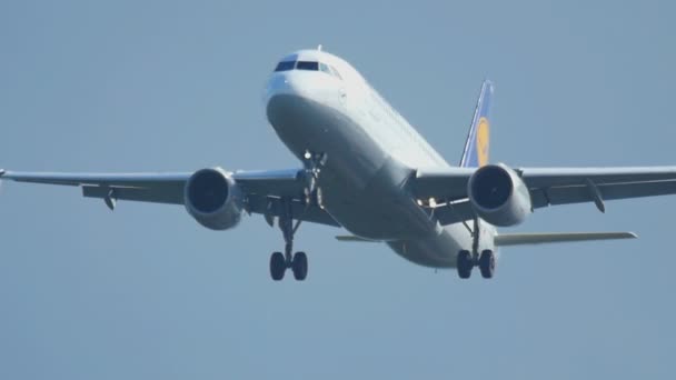 Airbus 320 zbliża się — Wideo stockowe