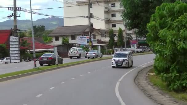 Straße von Phuket-Stadt — Stockvideo