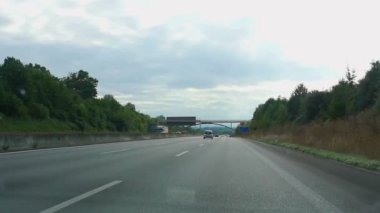 Autobahn Karlsruhe yakınındaki
