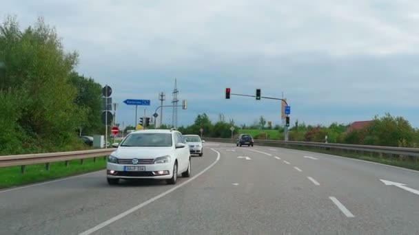 Autobahn Karlsruhe yakınındaki — Stok video