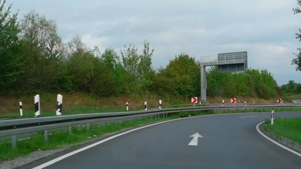 Autobahn lângă Karlsruhe — Videoclip de stoc