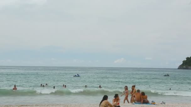 Panorama della spiaggia di Kata, Phuket — Video Stock