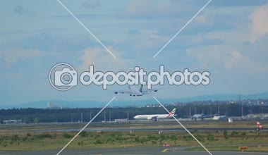 Airbus 380 kalkış Frankfurt