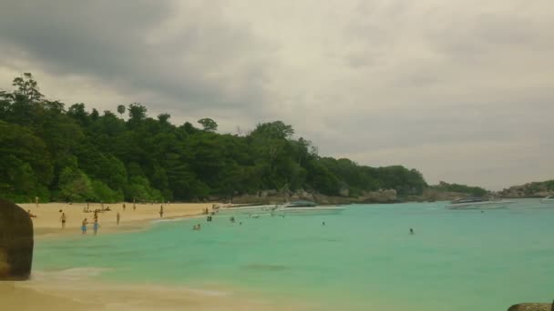 Tourists at Similans — Stock Video