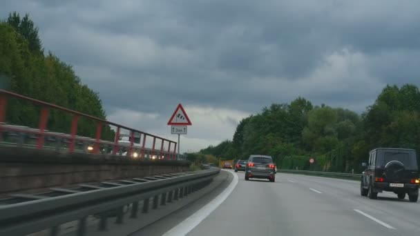 Autobahn cerca de Phorzheim — Vídeo de stock