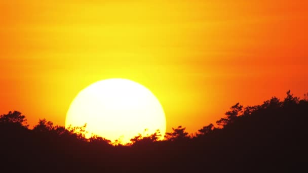 Vista do pôr-do-sol. — Vídeo de Stock