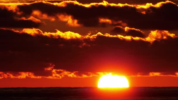 Vista panorâmica do pôr-do-sol. — Vídeo de Stock