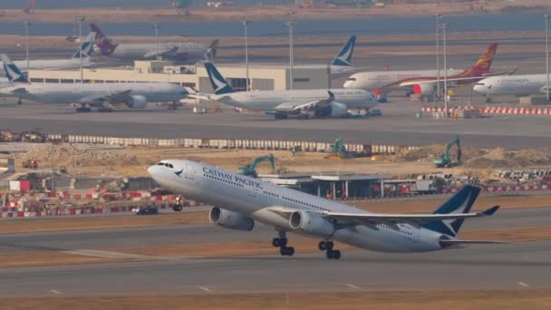 Startujący samolot A330 — Wideo stockowe