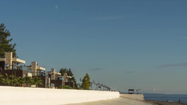 Argine del Mar Nero a Sochi — Video Stock