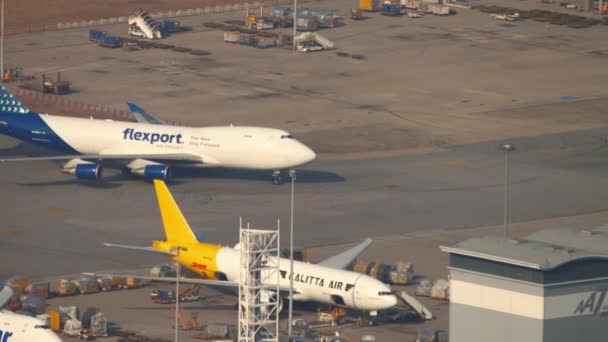 Boeing towarowy Flexport — Wideo stockowe