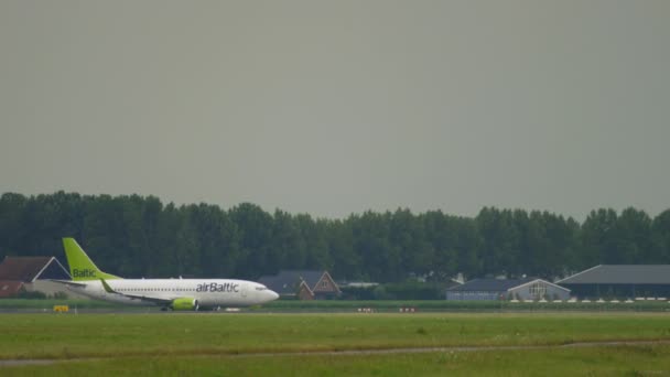 Air Baltic Boeing 737 — Αρχείο Βίντεο