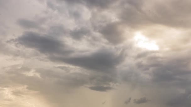 Trovoada chuva nuvens tempo lapso — Vídeo de Stock