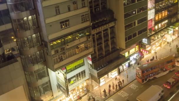 Vista superior de uma rua movimentada — Vídeo de Stock