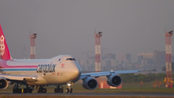 Вантажний перевізник Cargolux — стокове відео