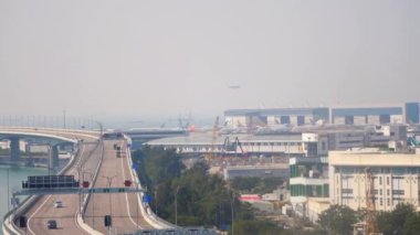 Hong Kong havaalanı manzarası