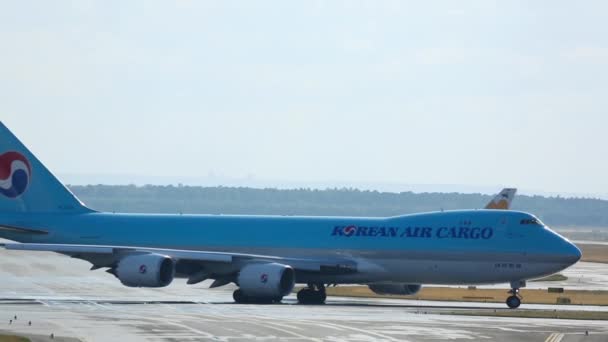 Korean Air Boeing 747 partenza — Video Stock