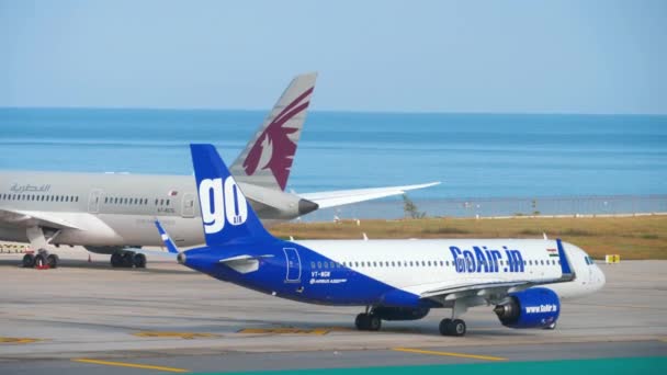 GoAir Indian低成本航空公司 — 图库视频影像